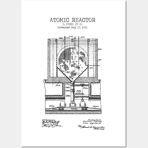 ATOMIC REACTOR patent Wall Art by Dennson Creative